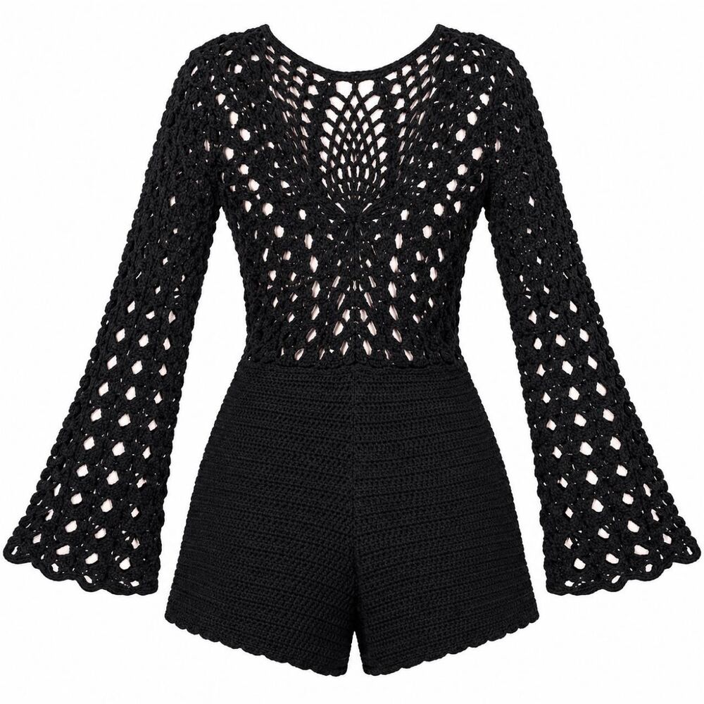 Unbranded Women's Black Playsuit-romper